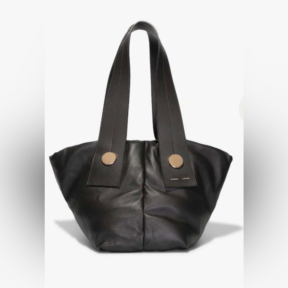 Proenza Schouler Black Large Puffy Tobo Tote